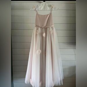 Size 8 Blushing Pink Flower Girl Dress